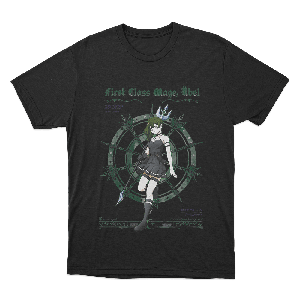 Frieren_ Beyond Journey's End Uniesx T Shirt Black Frieren Beyond Journeys End Uniesx T Shirt Black