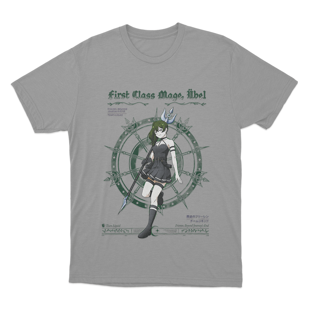 Frieren_ Beyond Journey's End Uniesx T Shirt Grey Frieren Beyond Journeys End Uniesx T Shirt Grey