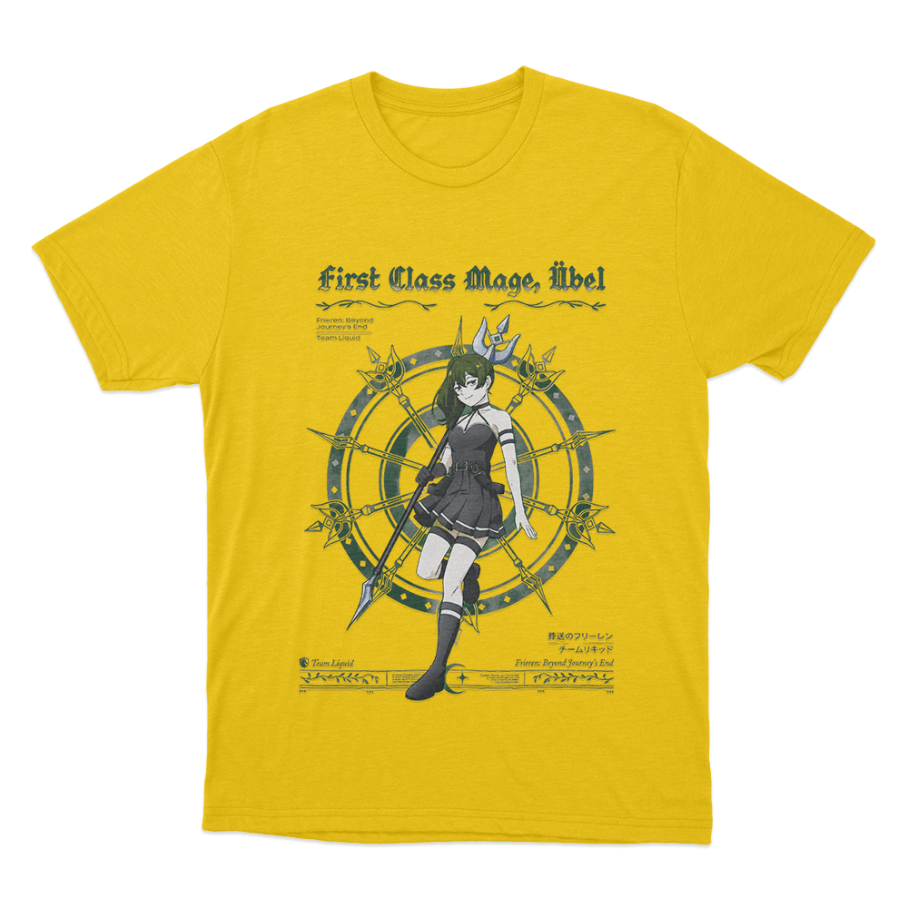 Frieren_ Beyond Journey's End Uniesx T Shirt Yellow Frieren Beyond Journeys End Uniesx T Shirt Yellow