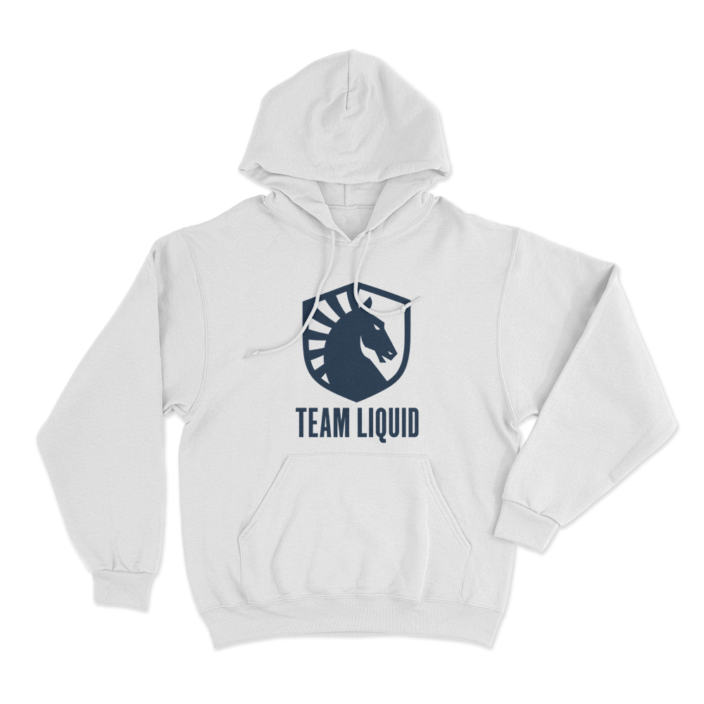 Team Liquid Official Logo Unisex Hoodie White Team Liquid Official Logo Unisex Hoodie White